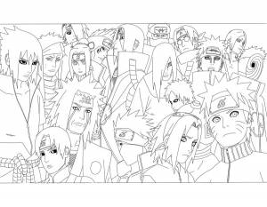 Раскраска Наруто