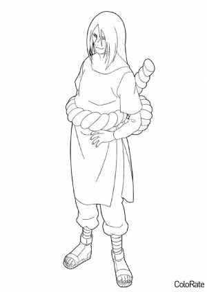 Раскраска Орочимару