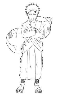 Раскраски Наруто   в формате