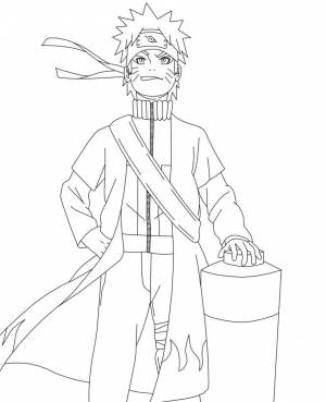 Раскраски Раскраска Наруто узумаки 