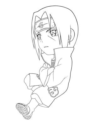 Раскраски Итачи Учиха