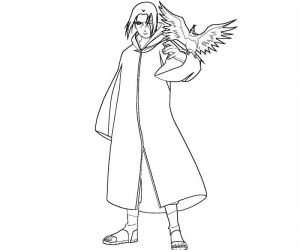 Раскраски Итачи Учиха