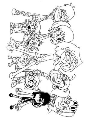 Раскраски Мой шумный дом