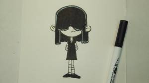 Как нарисовать Люси Лауд из Мой шумный дом