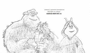 Раскраски Смолфут