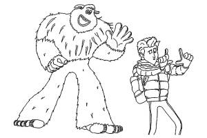 Раскраска Миго встретил Перси