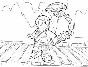Раскраски ниндзяго золотой ниндзя