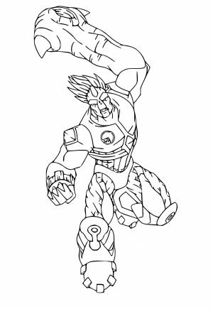 Раскраска Гормити Ударять