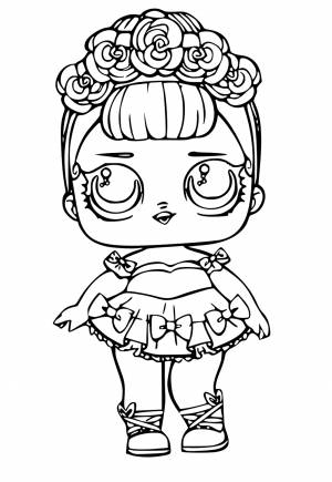 Раскраска ЛОЛ Цветы , Рисунок и Картинка , Девочки и Мальчики