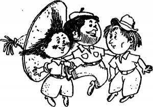 Картинки раскраска незнайка на луне