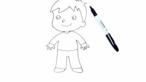 Идеи для срисовки мальчик с пальчик легко