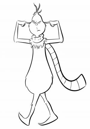 Гринч раскраска новогодний