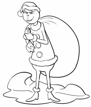 Гринч в одежде Санты