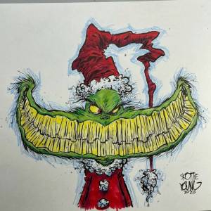 Гринч раскраска