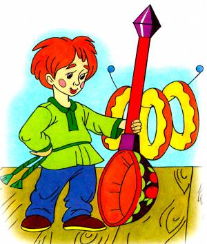 Раскраска Антошка с ложкой