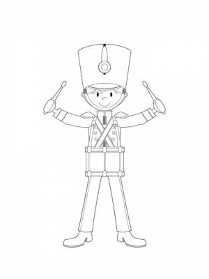 Раскраски Оловянный солдатик   в формате