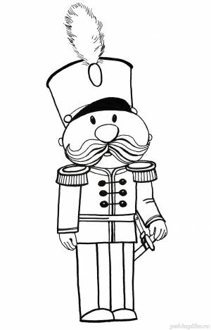 Раскраска оловянный солдатик