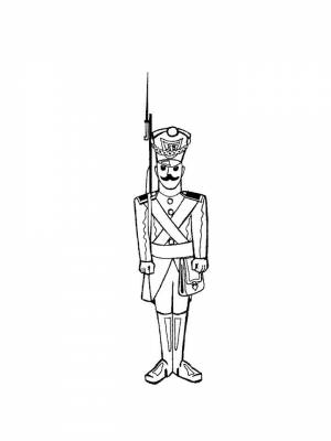 Раскраска Оловянный солдатик картинка