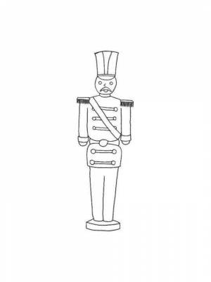 Деревянный солдатик рисунок