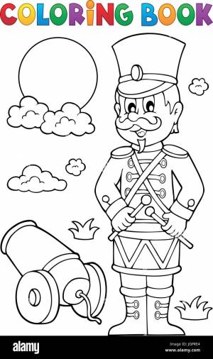 Деревянные солдатики раскраска для детей