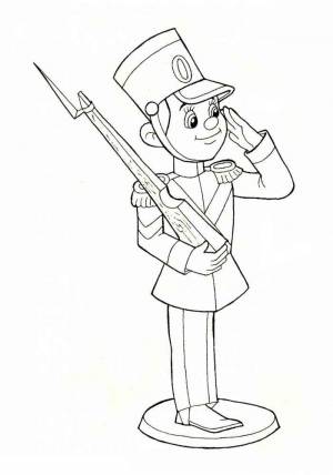 Раскраски стойкий оловянный солдатик сказка