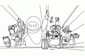 ВАЛЛ-И Раскраски