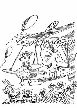 Чуковский тараканище раскраска