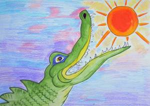 Детский рисунок краденое солнце