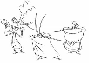 Раскраски Огги И Тараканы