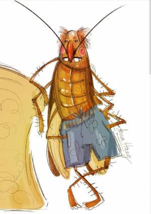 Иллюстрация Тараканище в стиле 2d