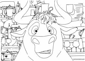 Фердинанд раскраска