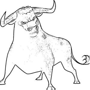 Картинки раскраски фердинанд