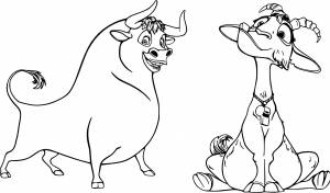 Фердинанд раскраска