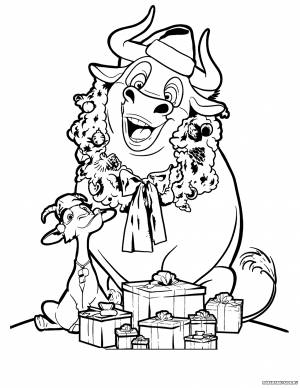 Фердинанд раскраска