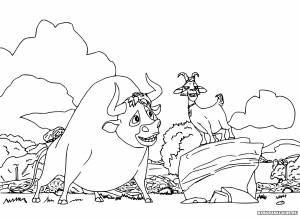 Фердинанд раскраска