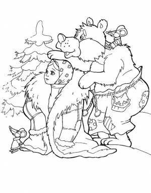 Раскраски Мороз Иванович