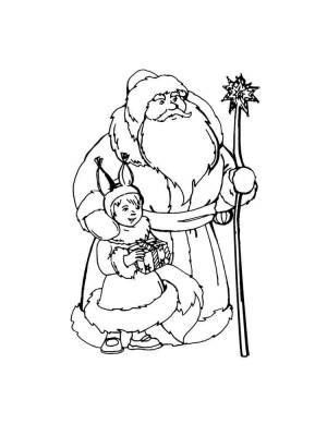 Раскраски Мороз Иванович