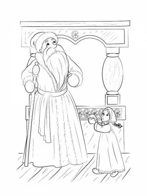 Раскраски Мороз Иванович   в формате