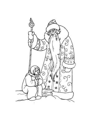 Раскраски Мороз Иванович