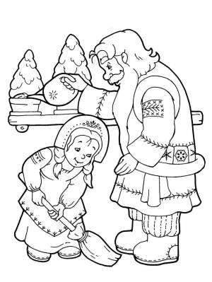 Рукодельница и ленивица раскраска