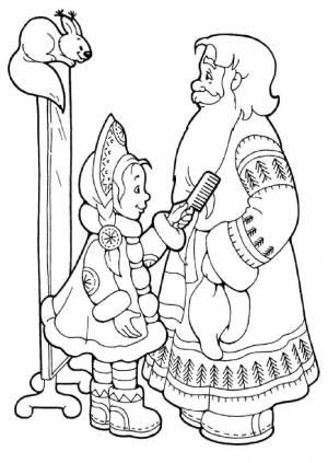 Раскраска Мороз Иванович