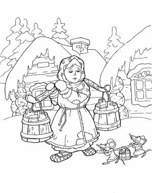 Раскраска Мороз Иванович