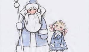 Картинки из мультфильма дед мороз и лето для срисовки