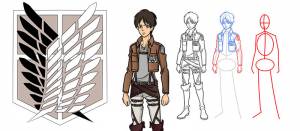 Как нарисовать Эрена Йегера