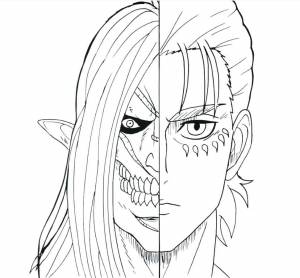 Раскраски атака титанов