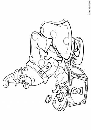 Раскраска вовка в тридевятом царстве