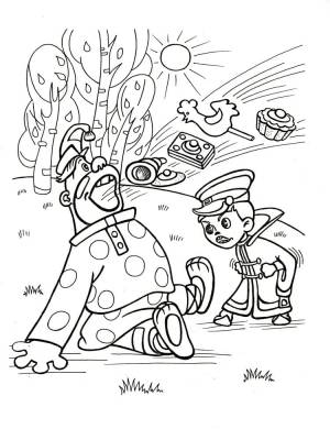 Раскраска Вовка в тридевятом царстве 5