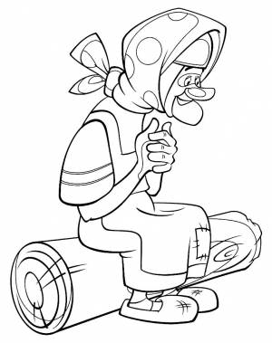 Раскраска Вовка в тридевятом царстве ,   рисовать онлайн