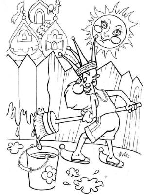 Раскраски Вовка в тридевятом царстве