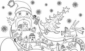 Раскраска «Волшебник Дедушка Мороз»